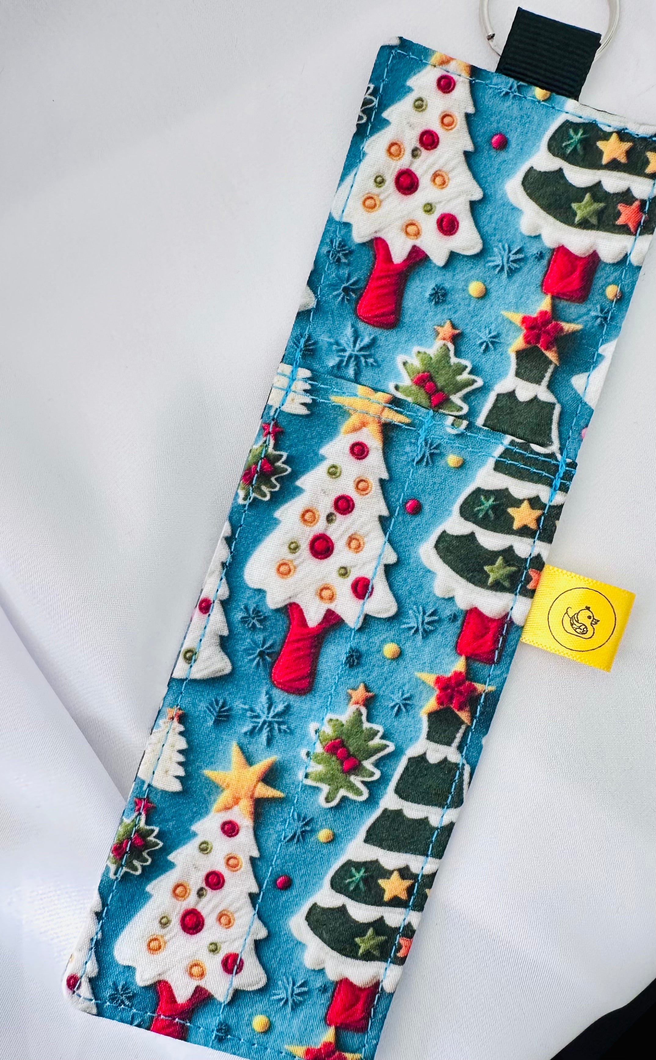 Christmas Tree Cookie Landyard Double Pen Holder