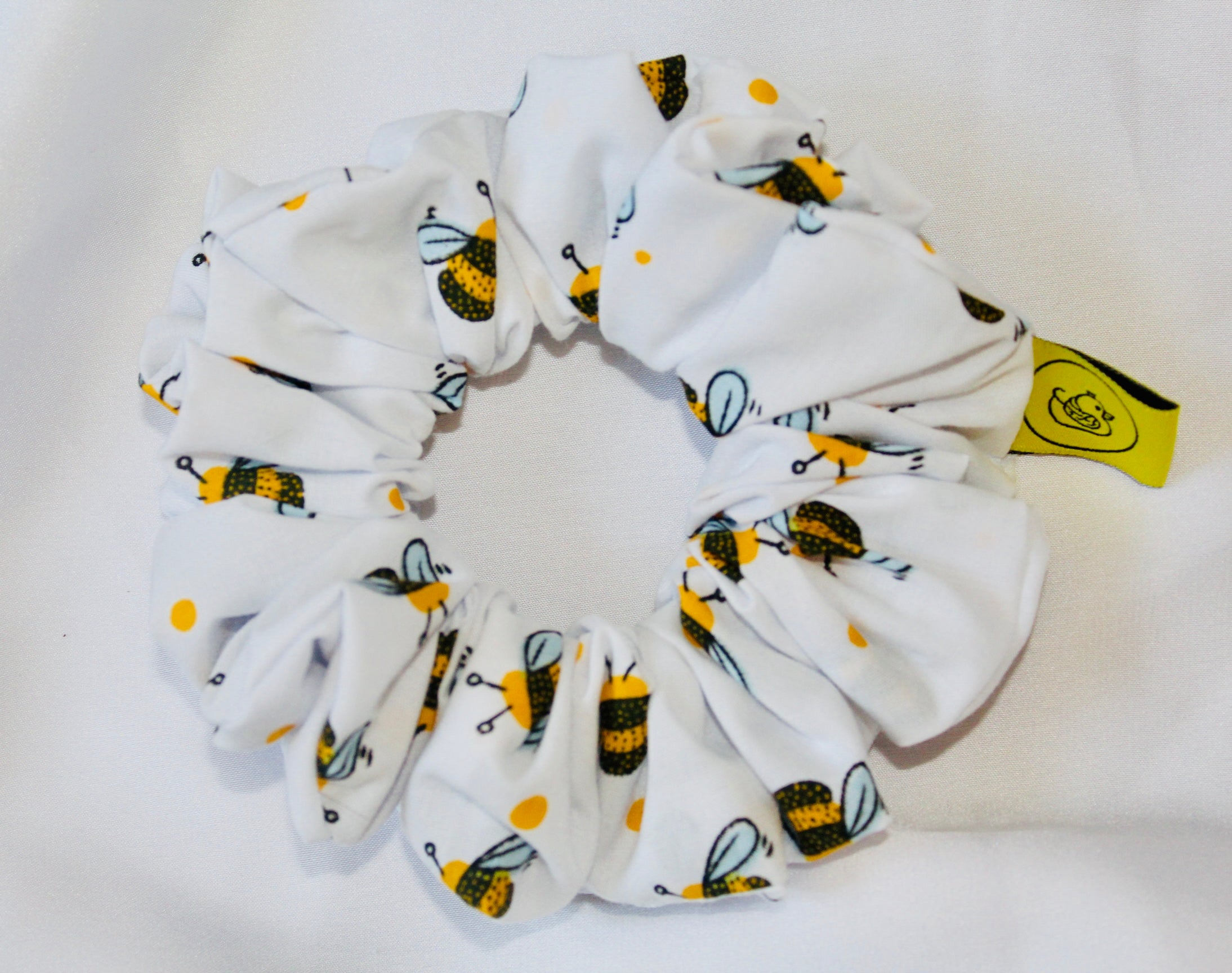 Honeybees Cotton Hair Scrunchie