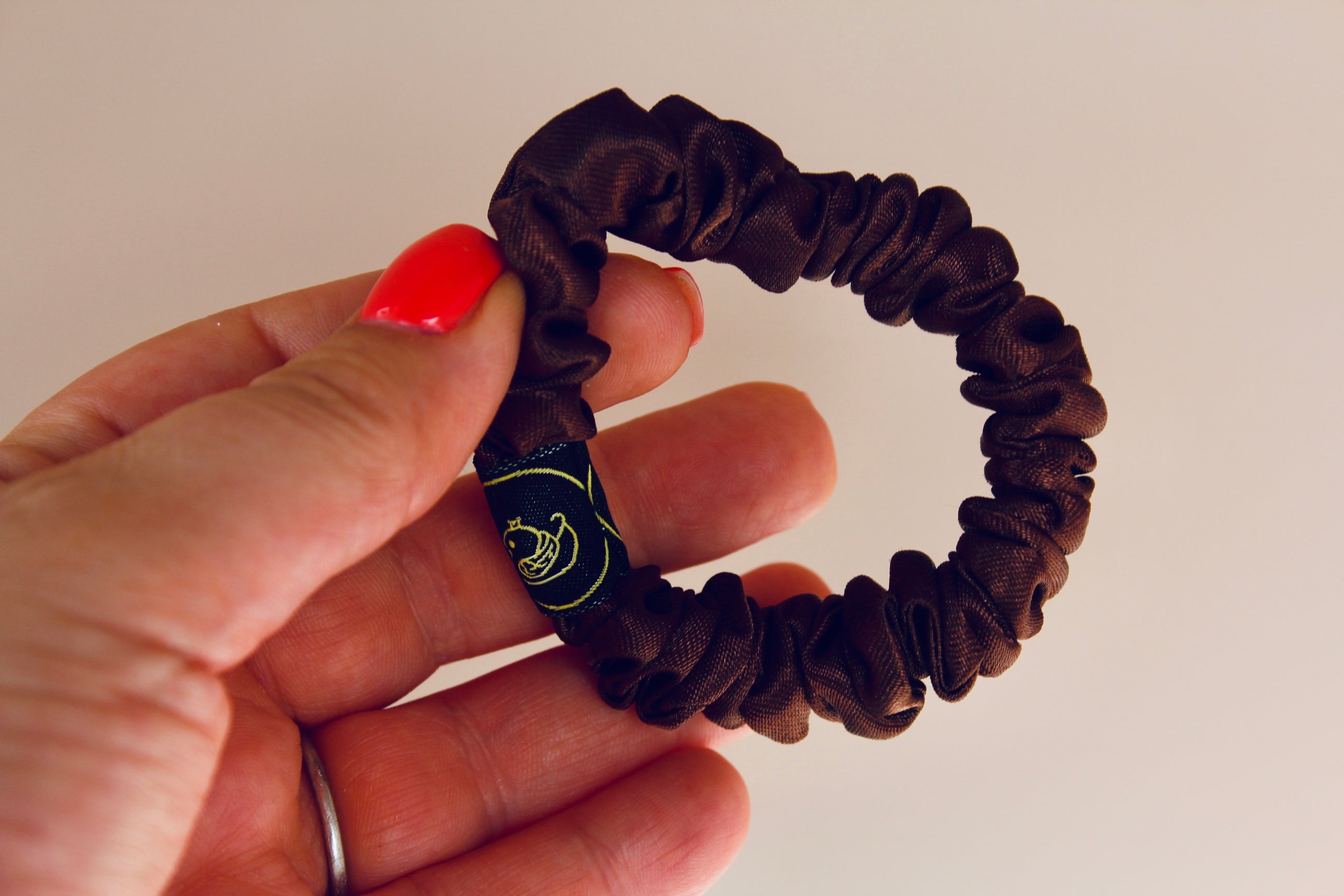 Chocolate Brown Super Skinny Hair Scrunchie