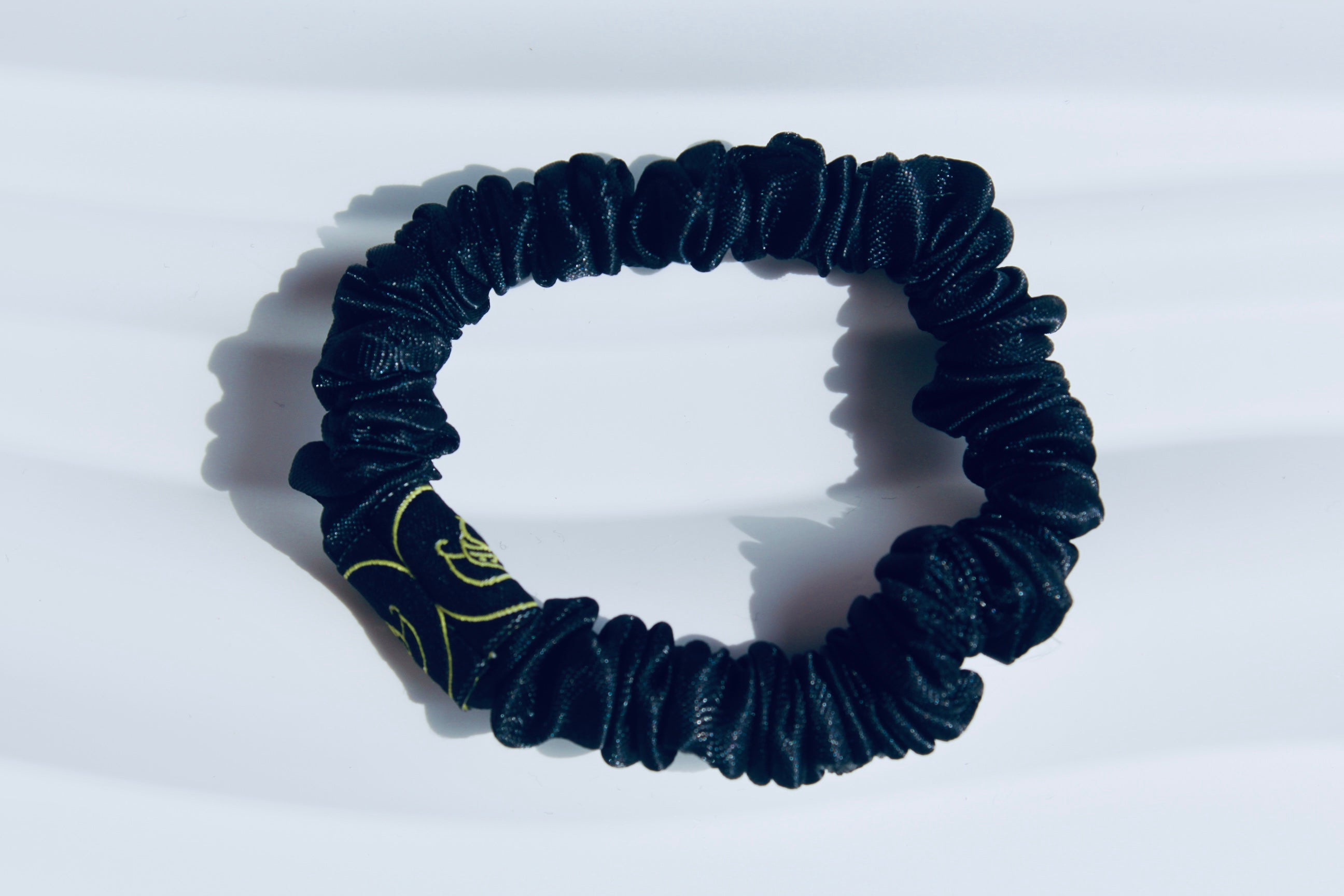 Black Super Skinny Hair Scrunchie