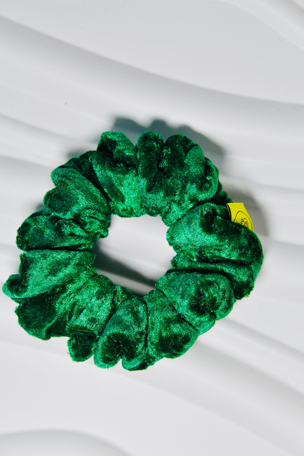 Large Green Velvet Hair Scrunchie