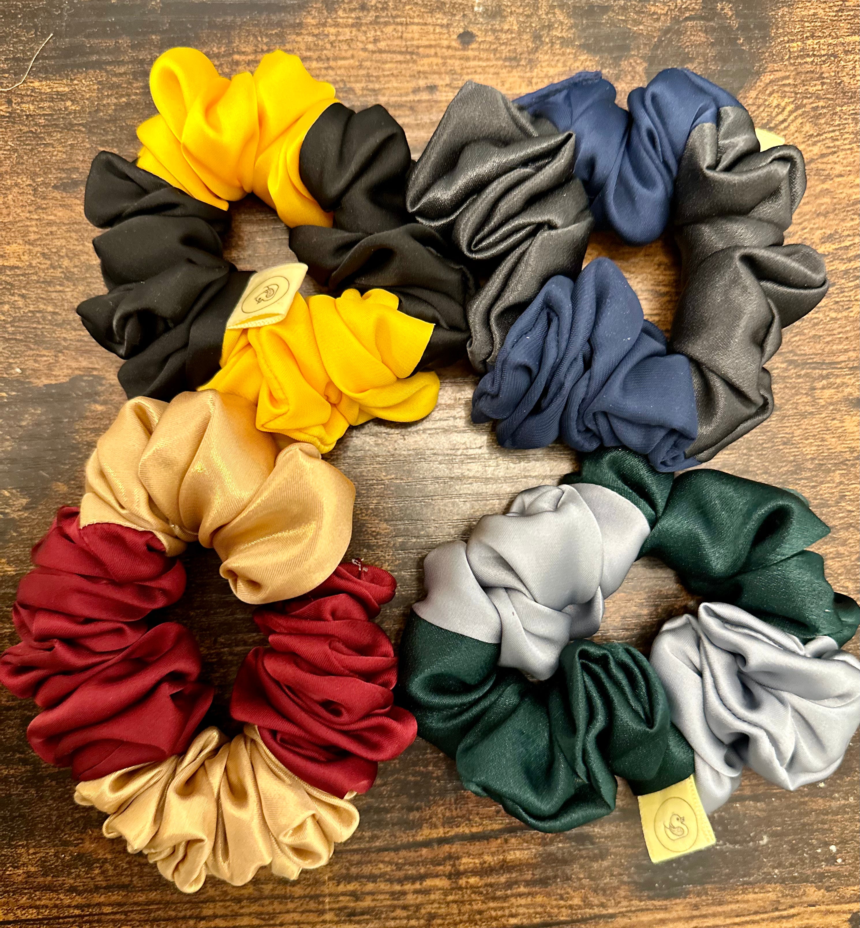 All Harry Potter Inspired Satin Hair Scrunchies