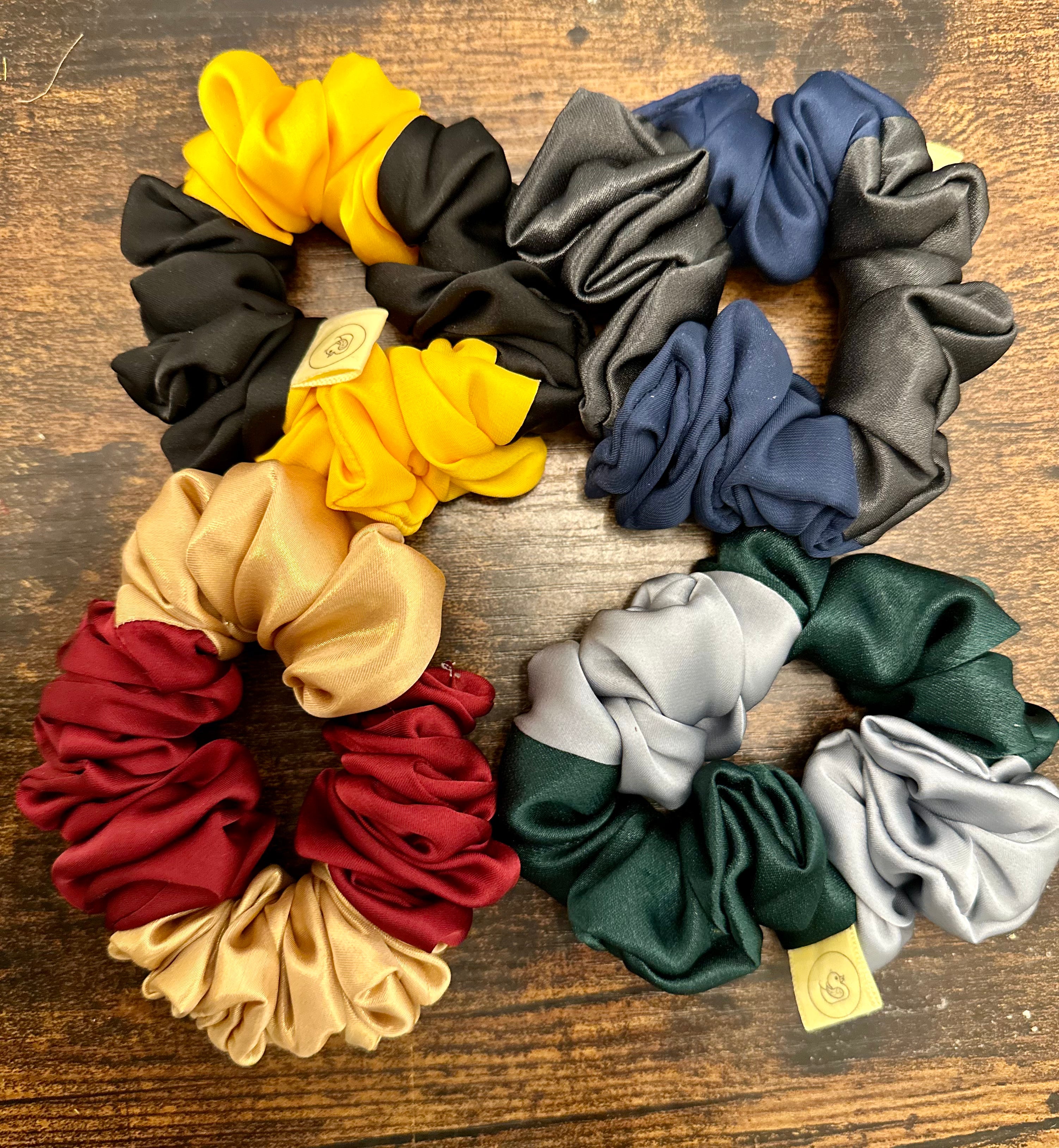 All Harry Potter Inspired Satin Hair Scrunchies