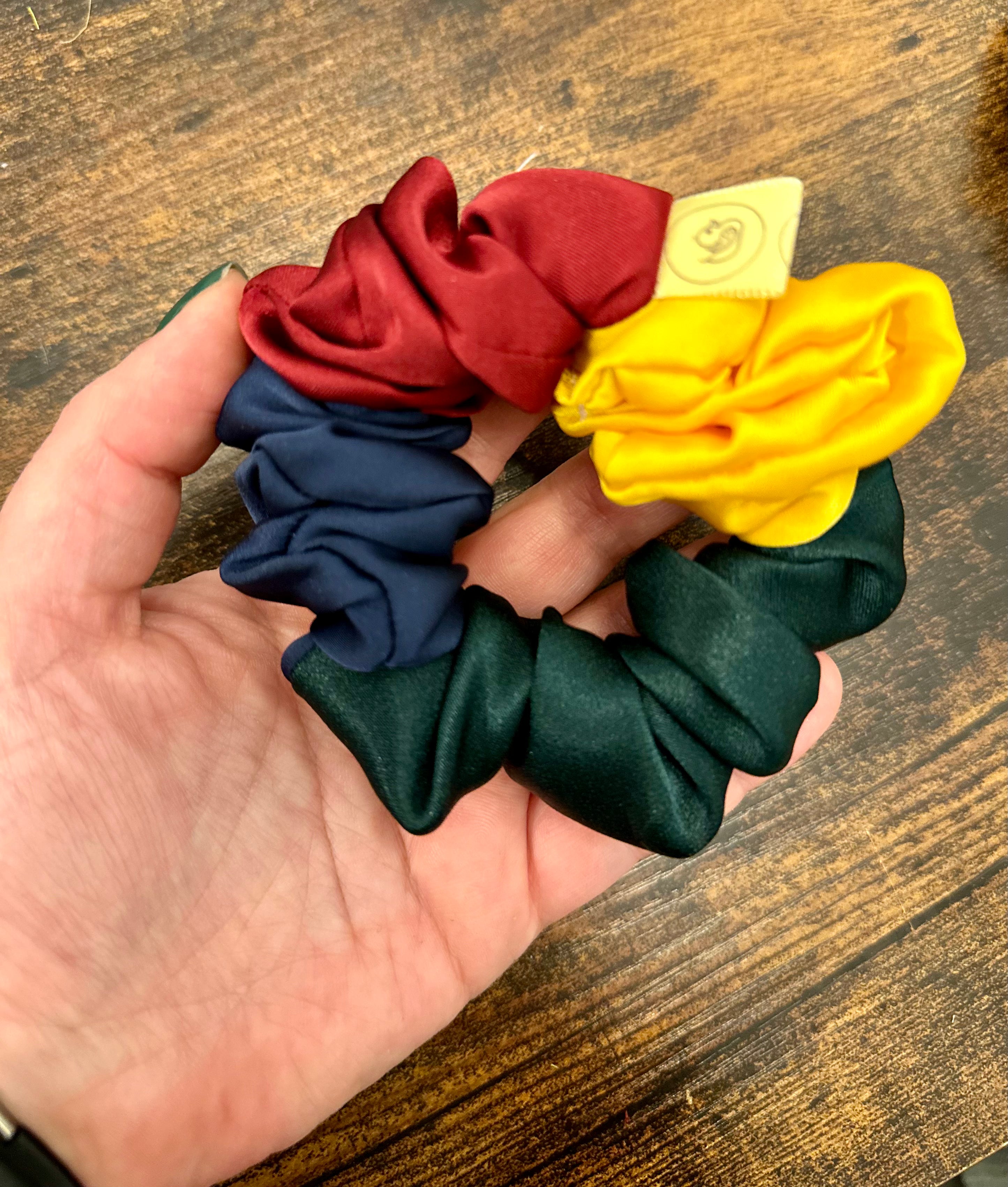 All Harry Potter Inspired Satin Hair Scrunchies