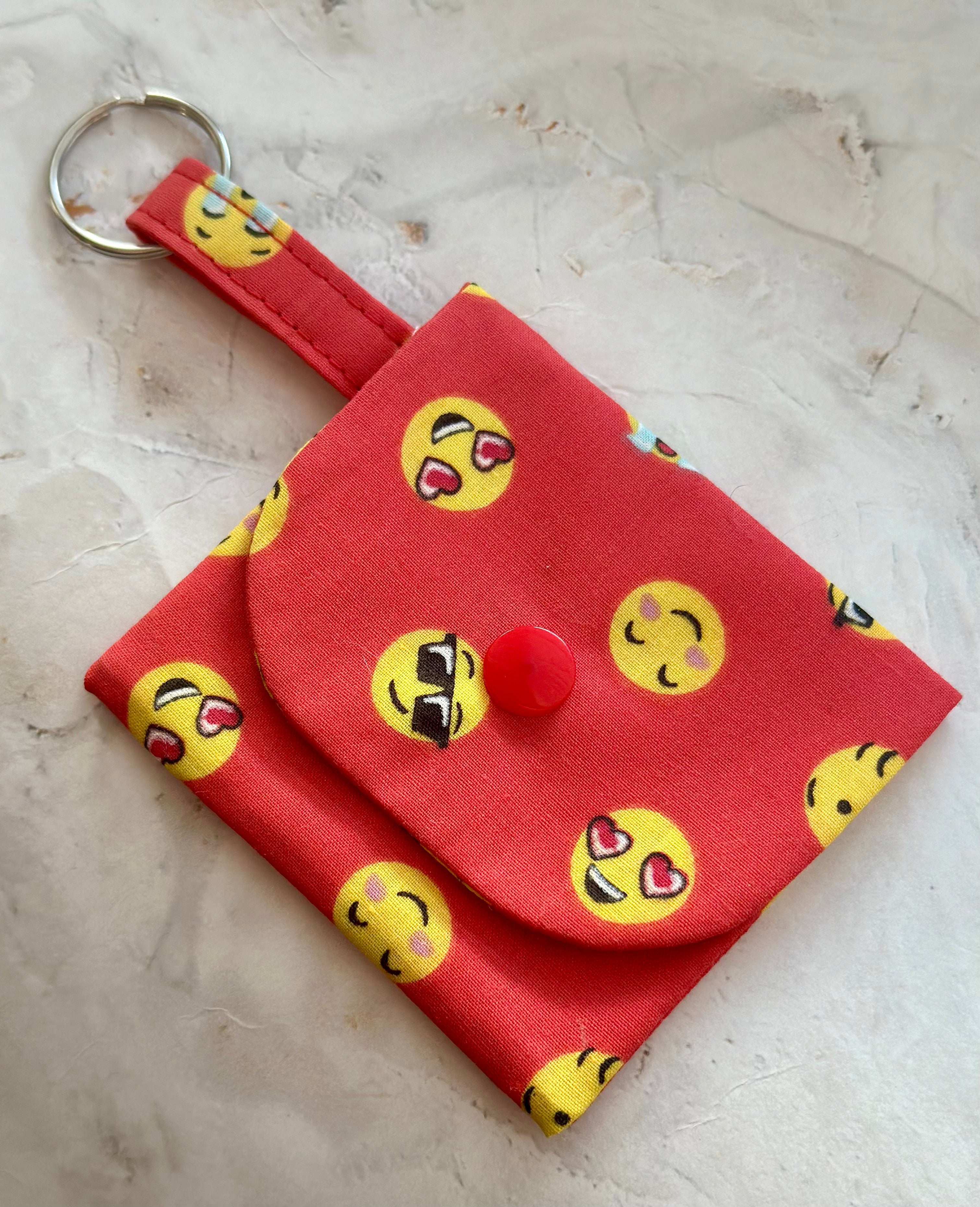 Red Emoji coin purse