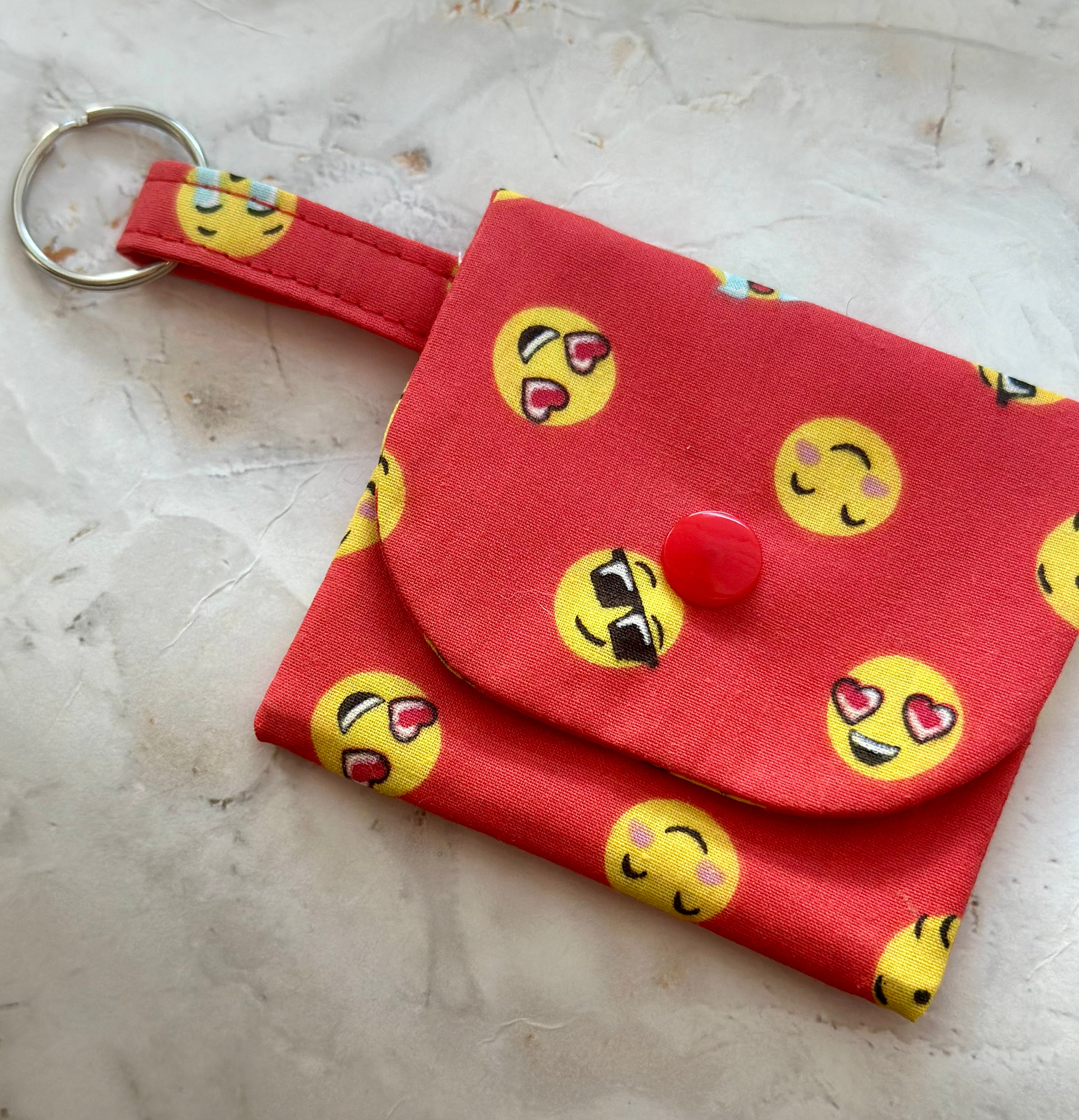 Red Emoji coin purse