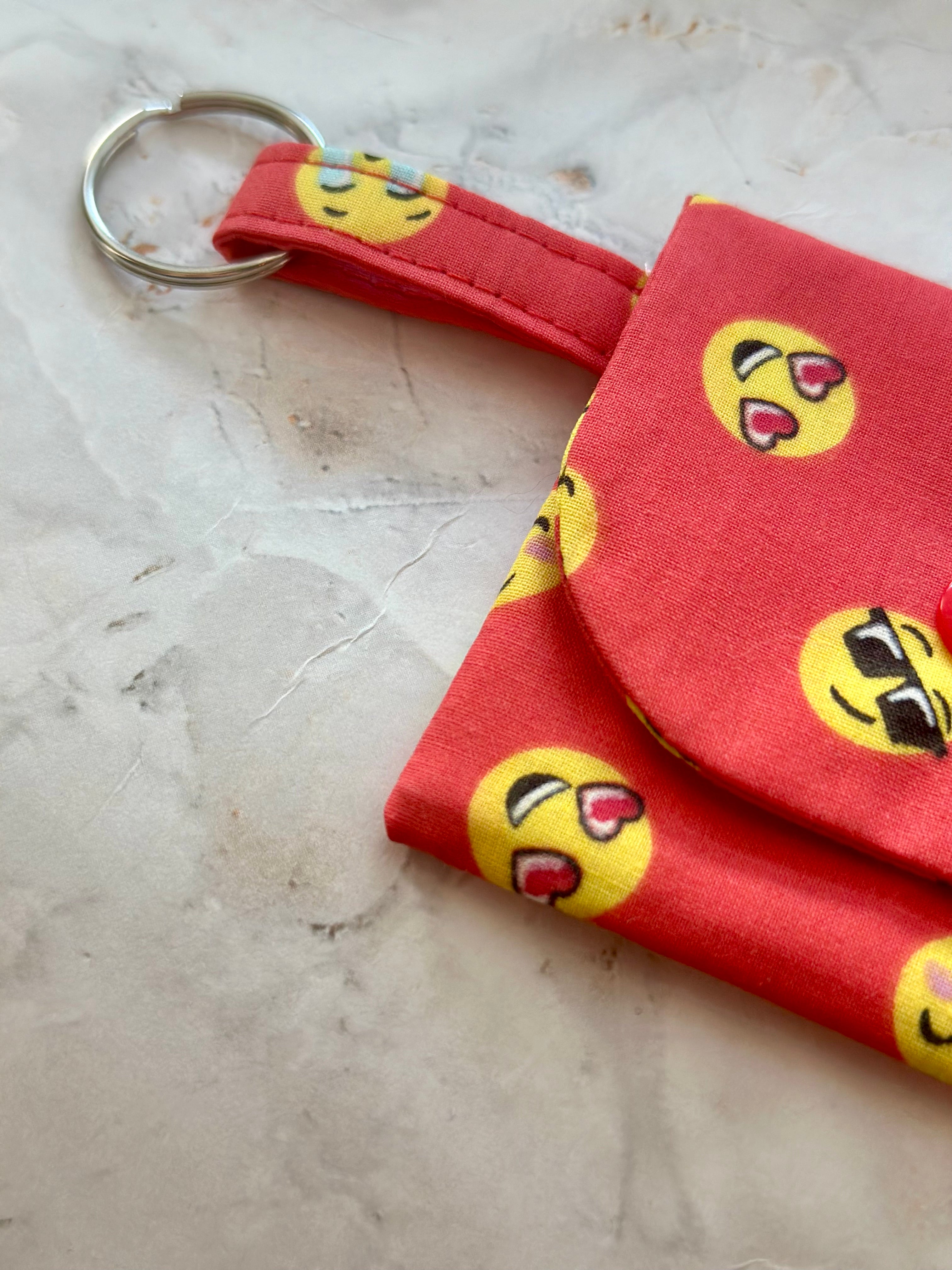 Red Emoji coin purse