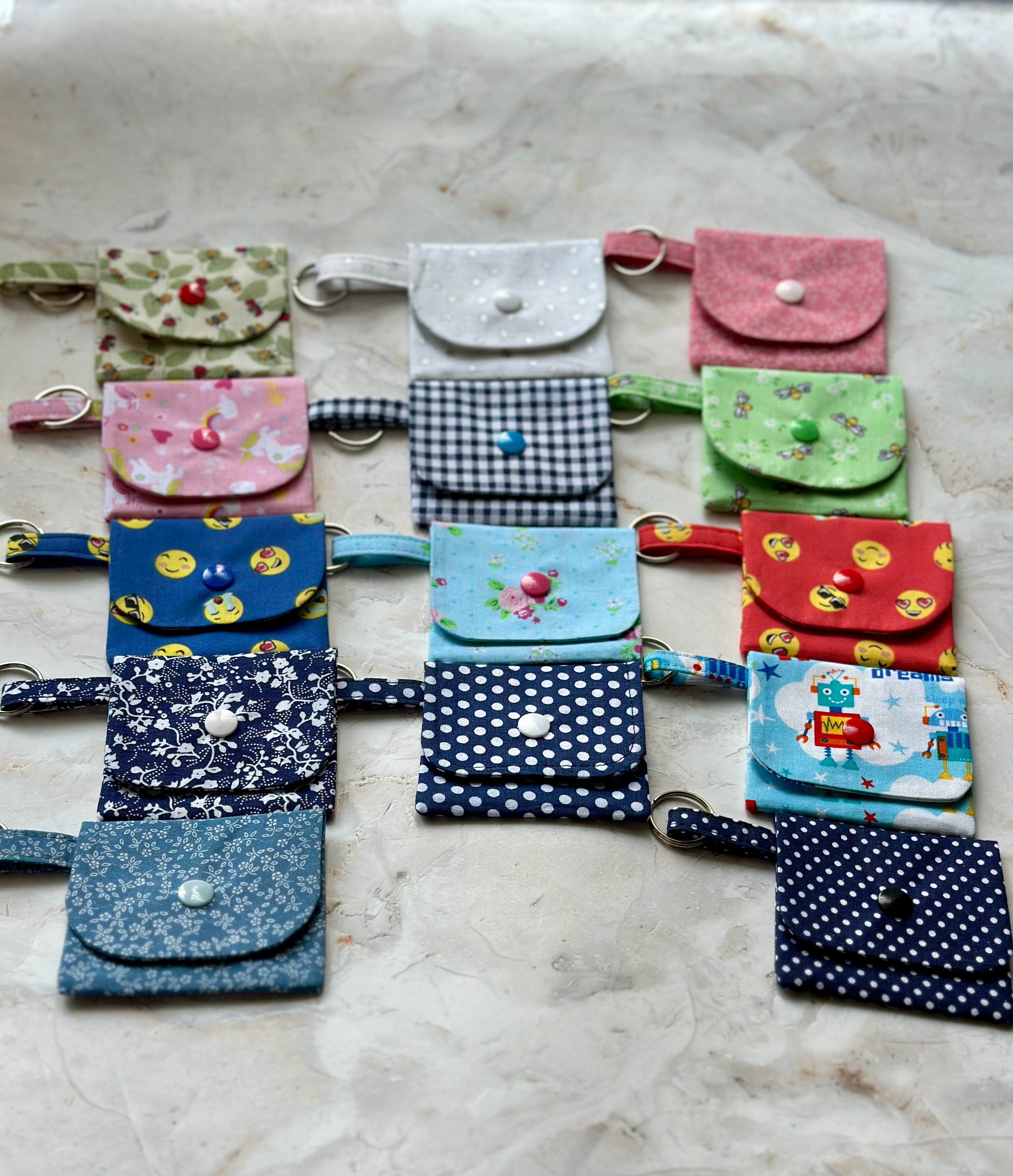 Blue robot coin purse