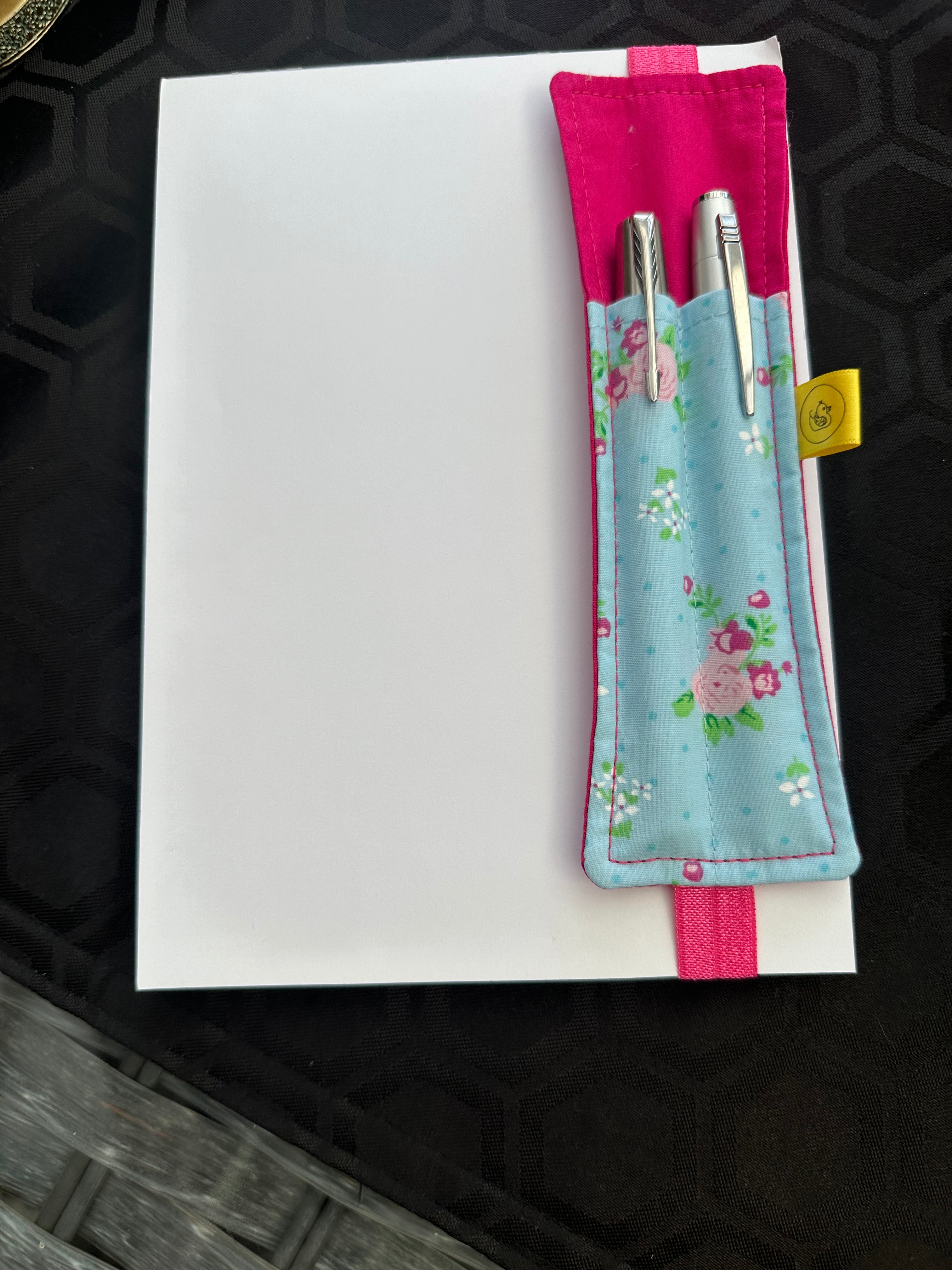 Elastic Notebook Double Pen Holder