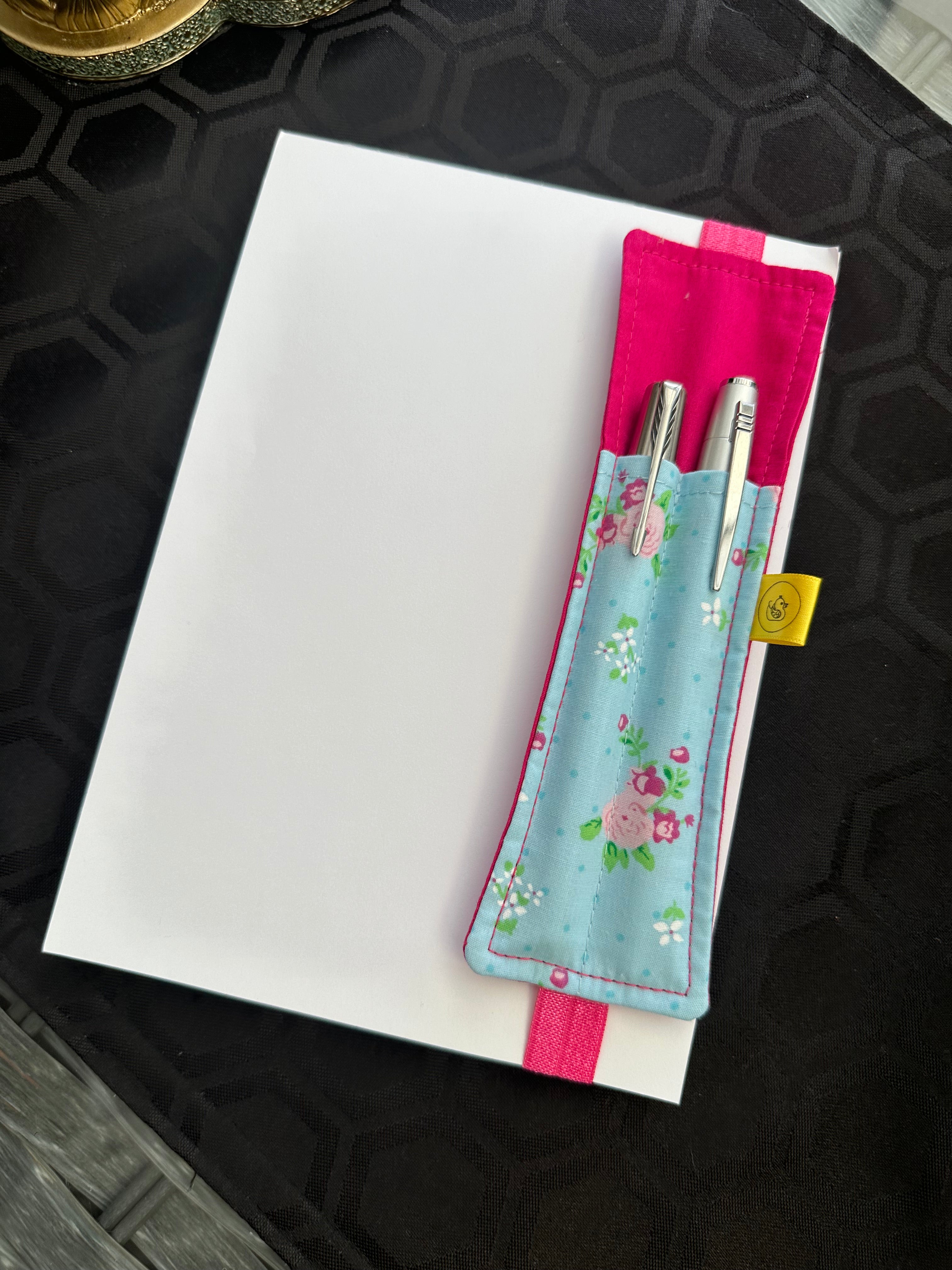 Elastic Notebook Double Pen Holder