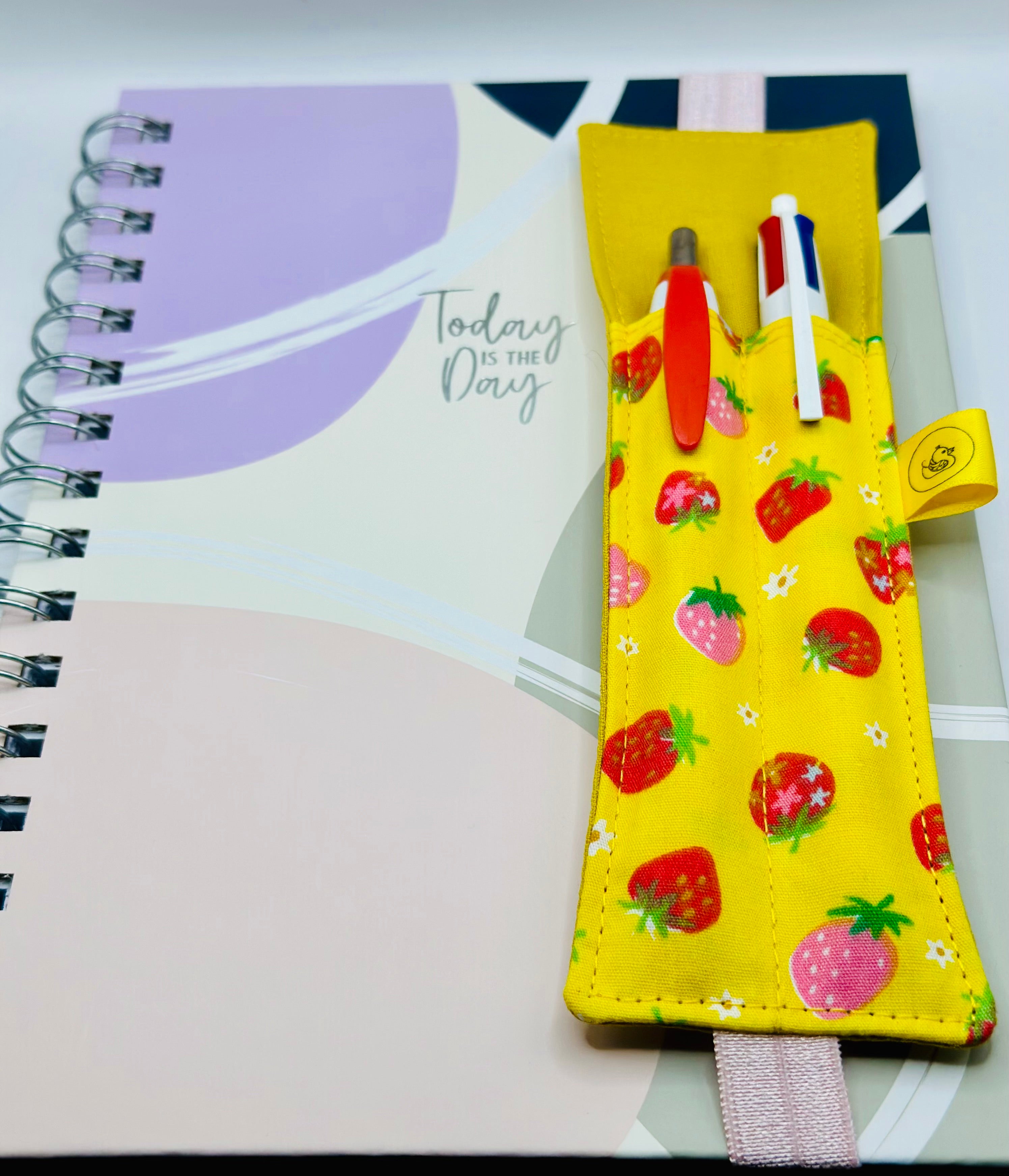 Elastic Notebook Double Pen Holder