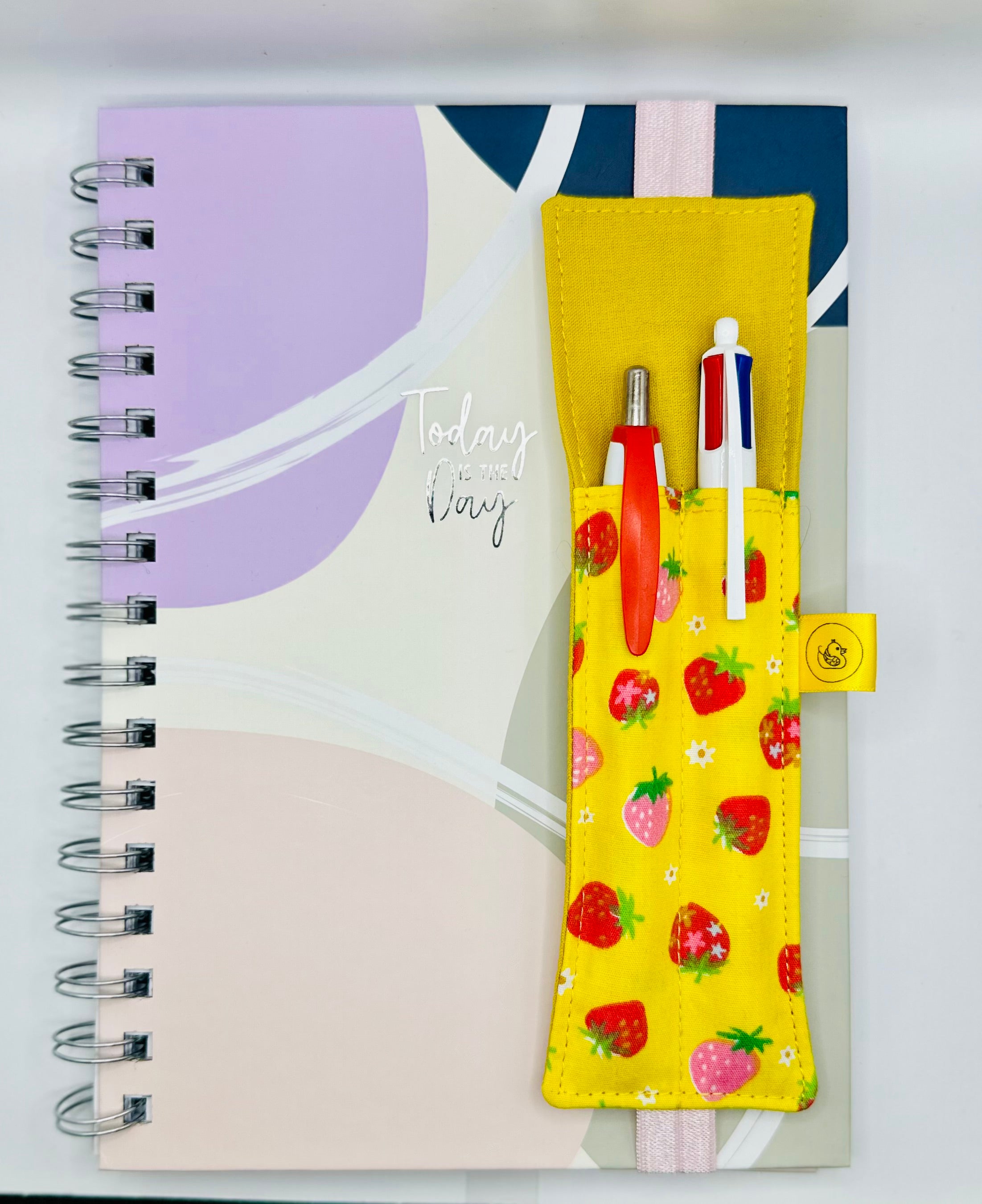 Elastic Notebook Double Pen Holder