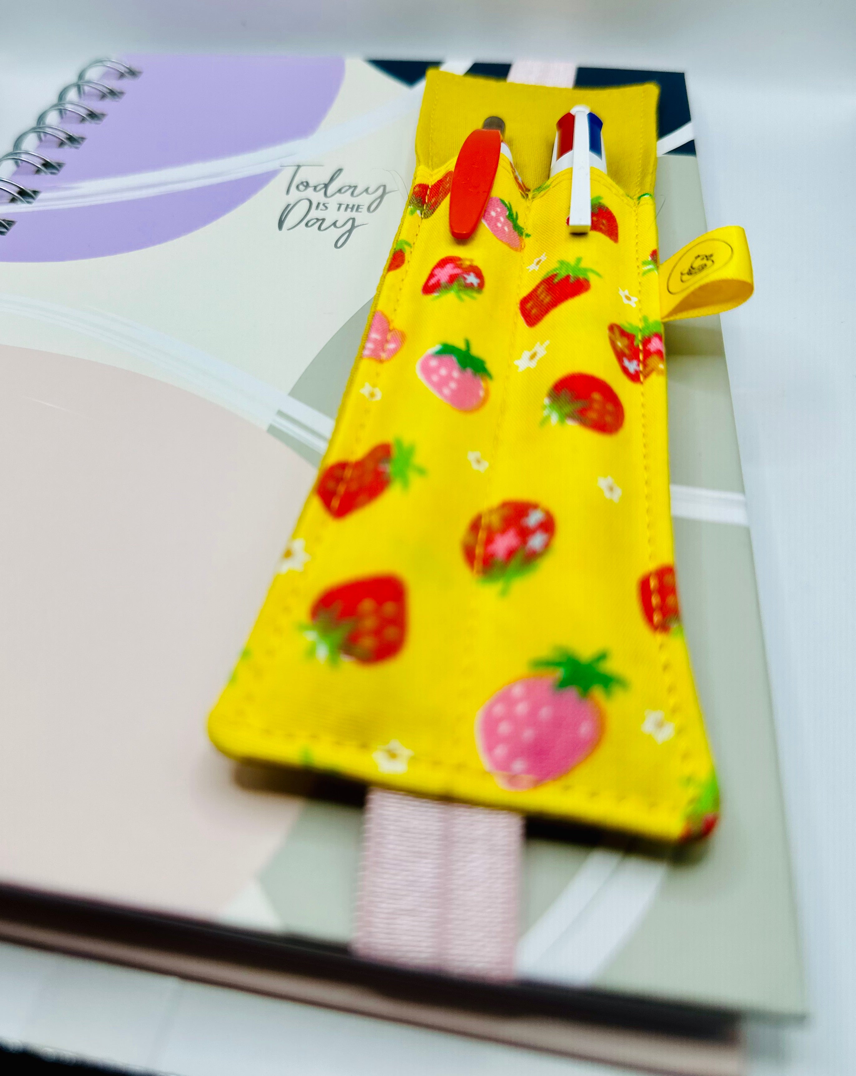 Elastic Notebook Double Pen Holder