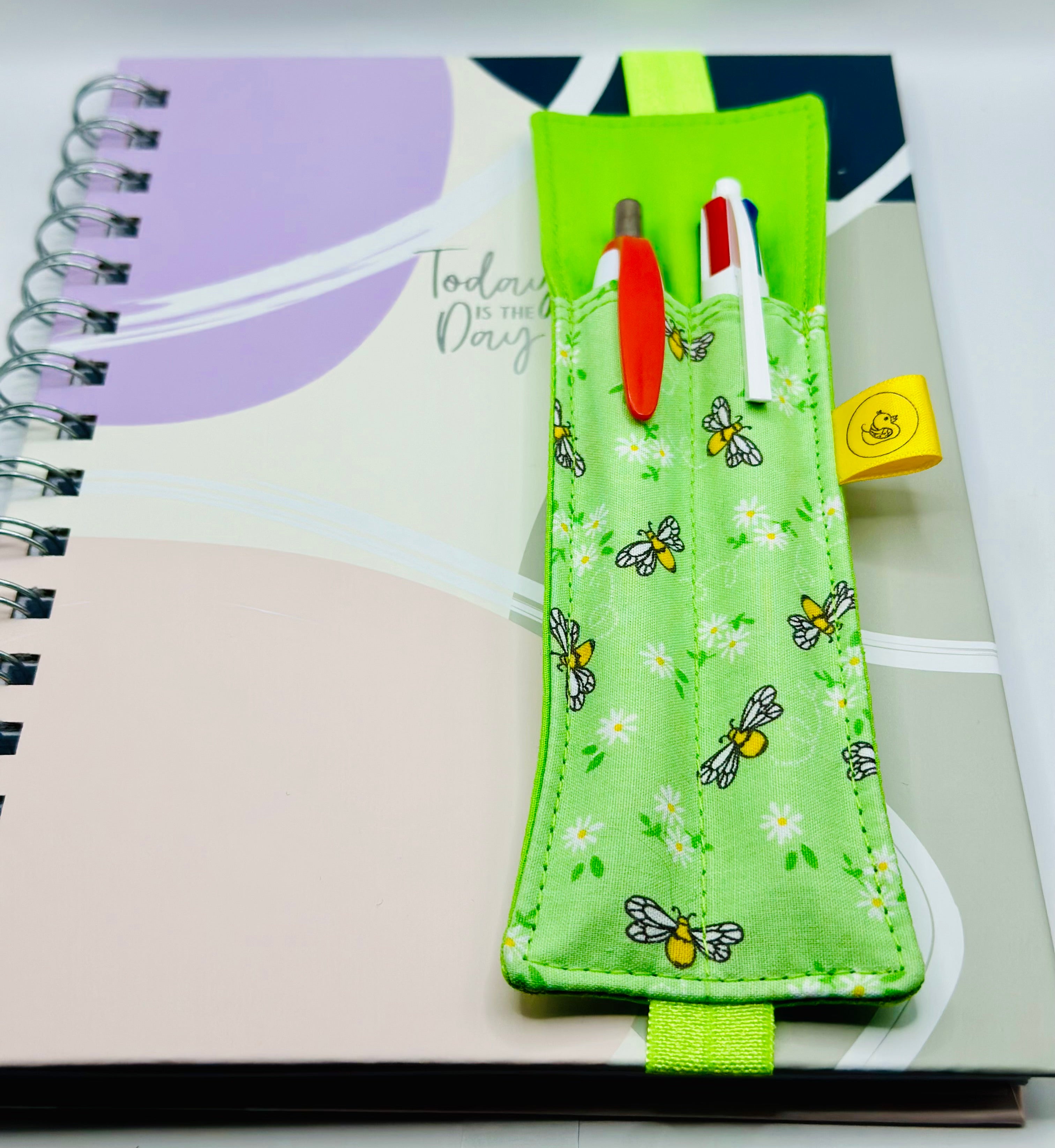 Elastic Notebook Double Pen Holder