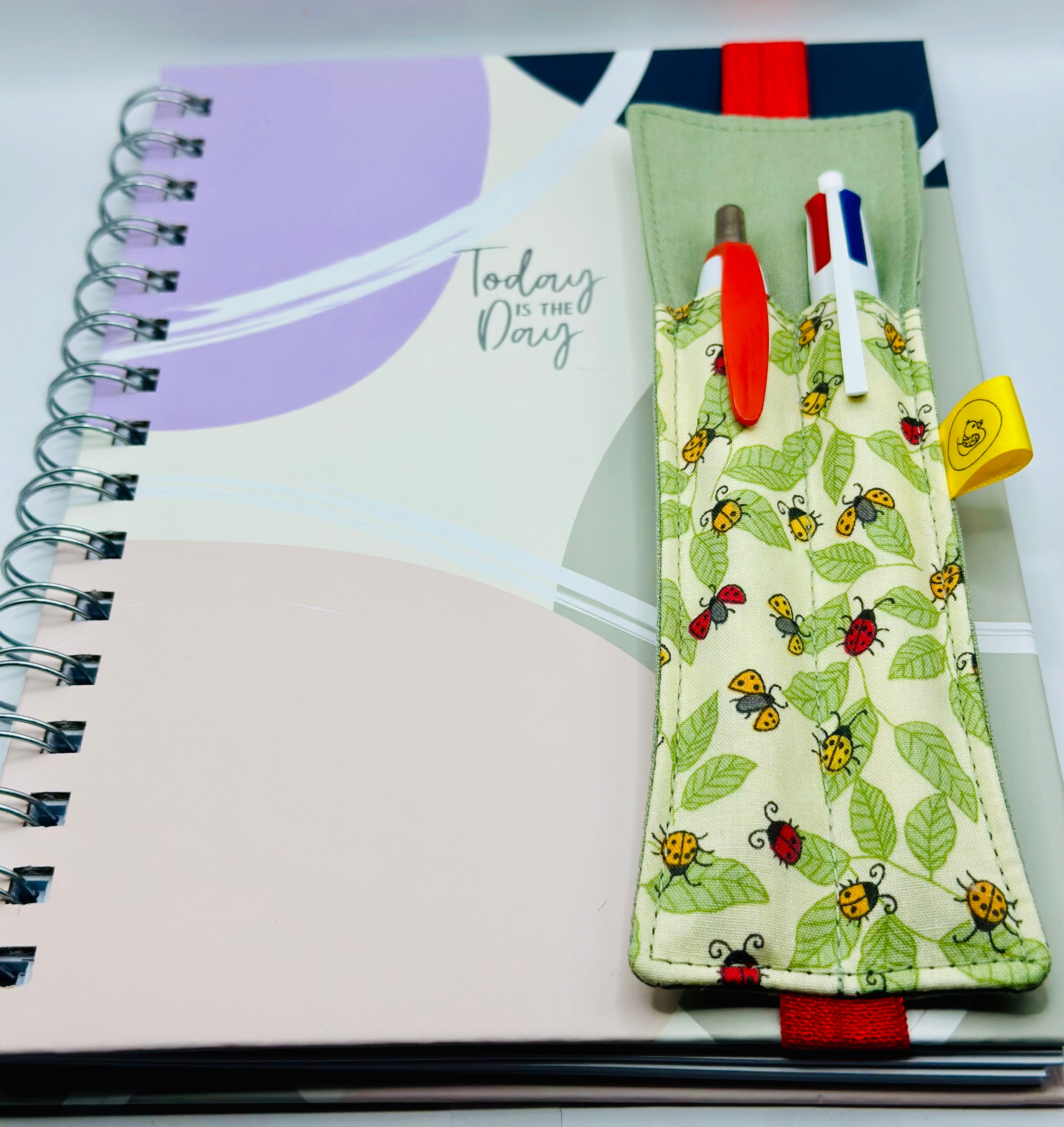 Elastic Notebook Double Pen Holder