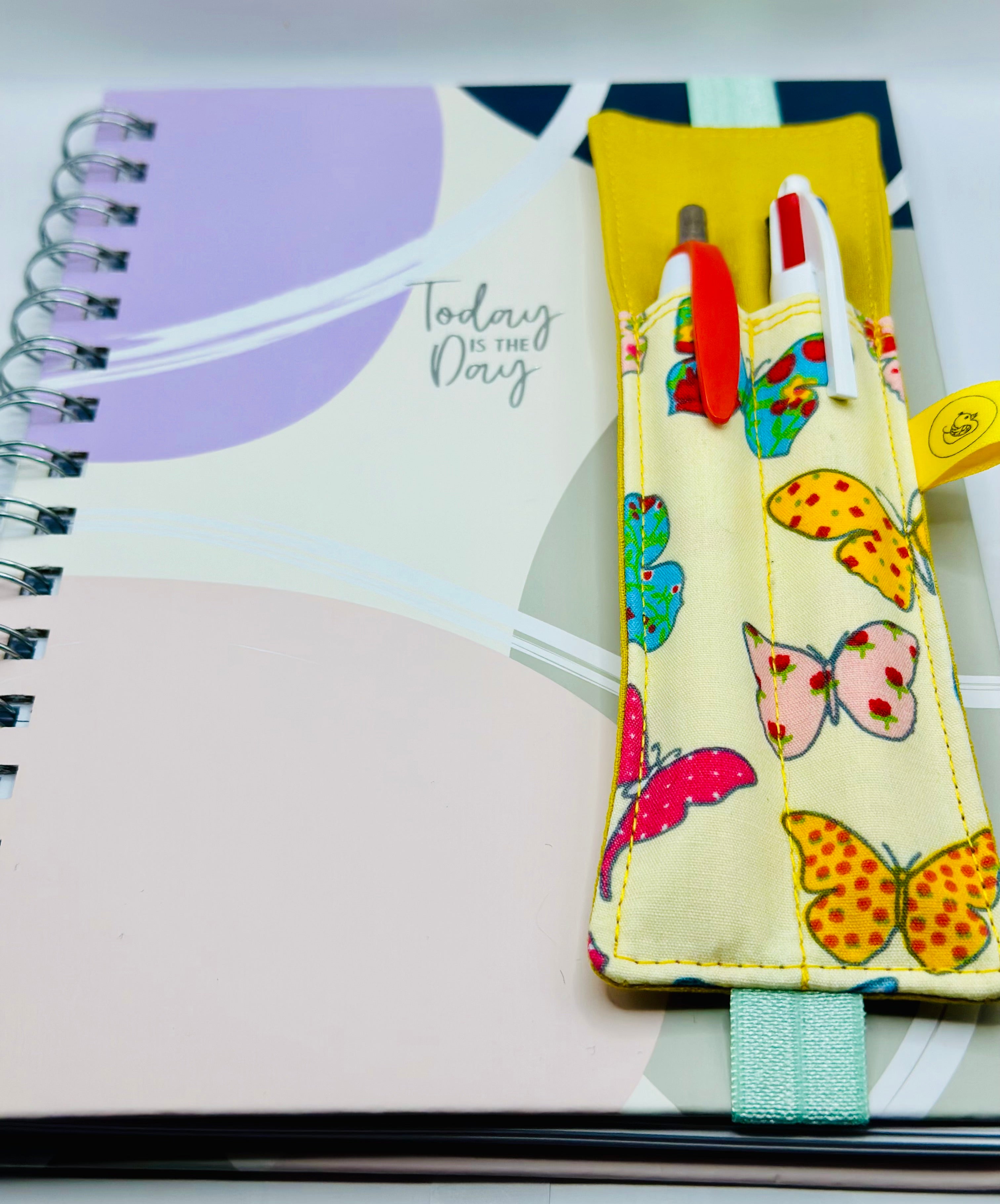 Elastic Notebook Double Pen Holder