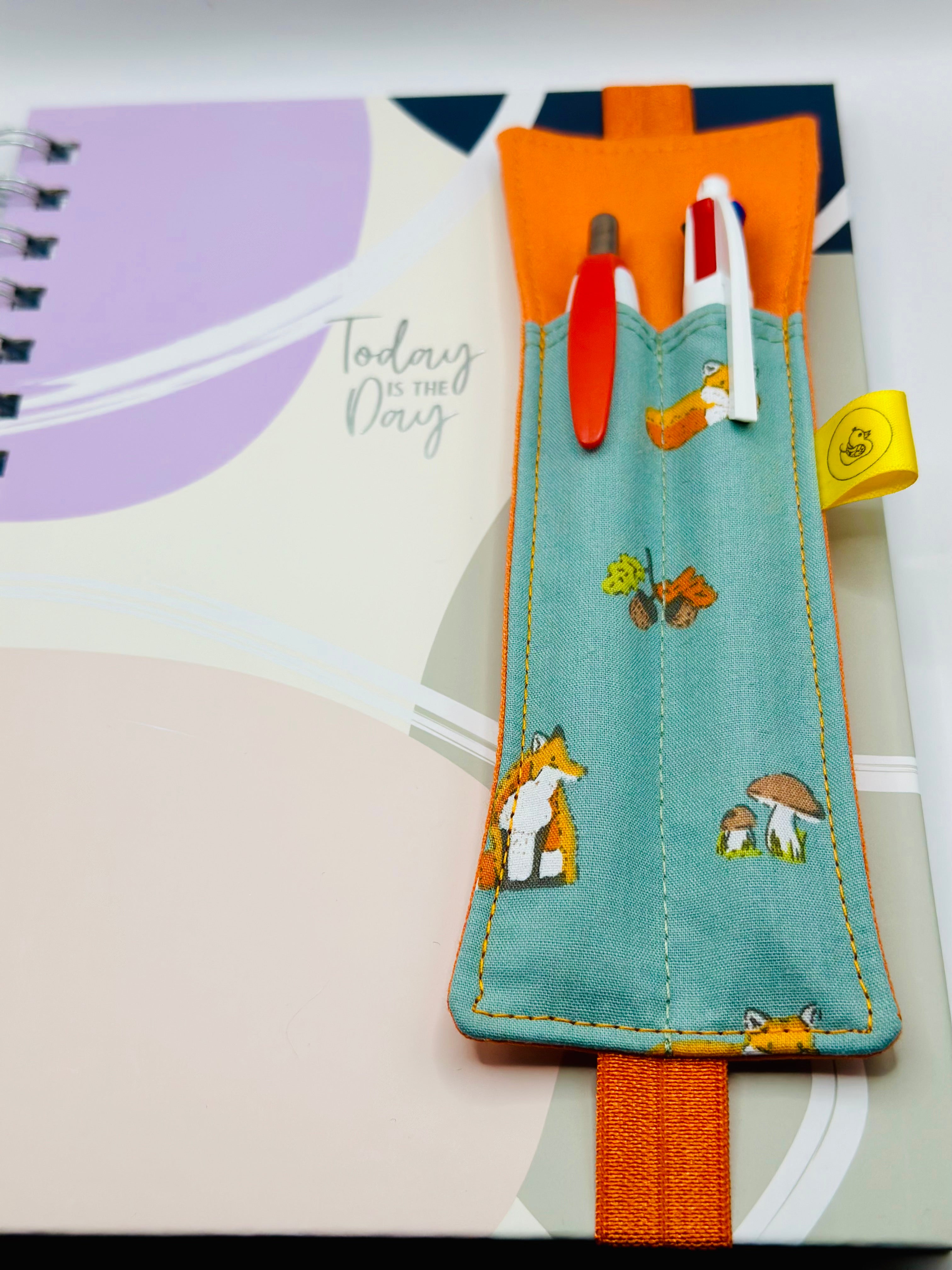 Elastic Notebook Double Pen Holder