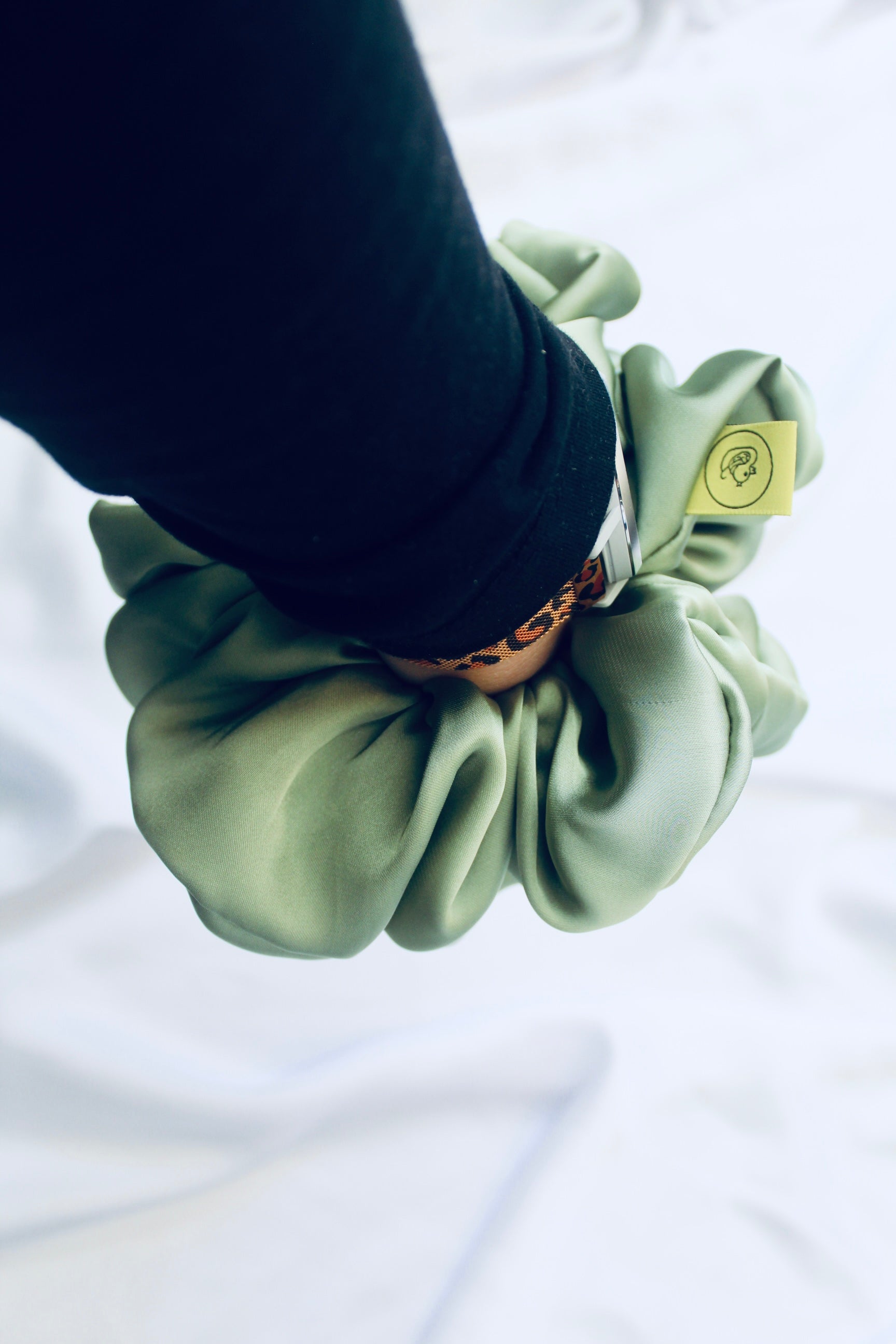 Meadow Mist XL Satin Hair scrunchie