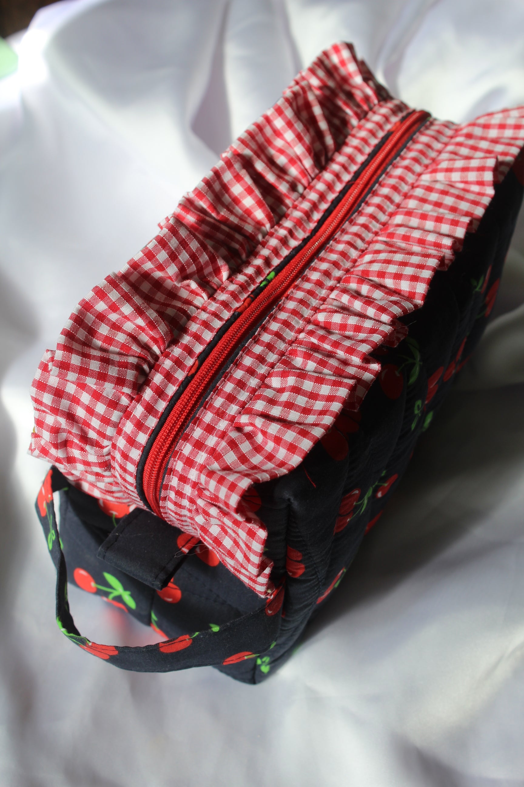 Cherry Amour Box cosmetic carry all makeup bag Large