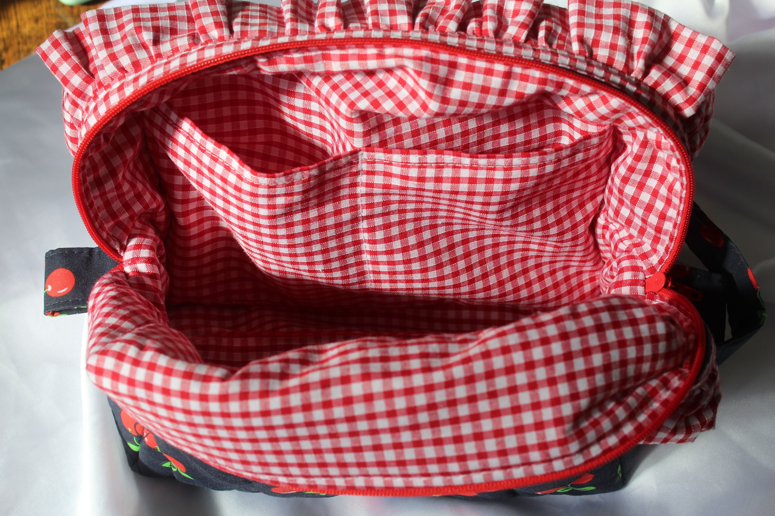 Cherry Amour Box cosmetic carry all makeup bag Large