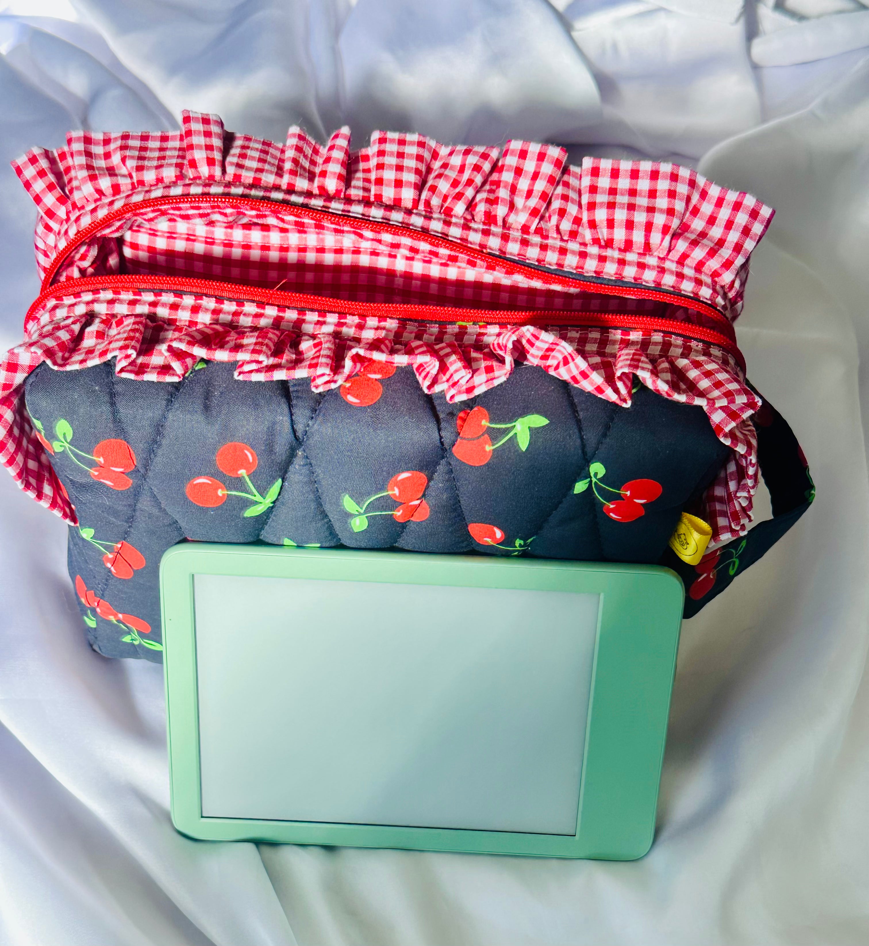 Cherry Amour Box cosmetic carry all makeup bag Large